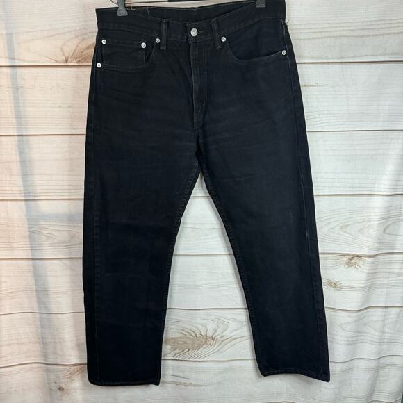 Levi Strauss & Co Black 505 Regular Fit Jeans Size 34x30 - Picture 1 of 8